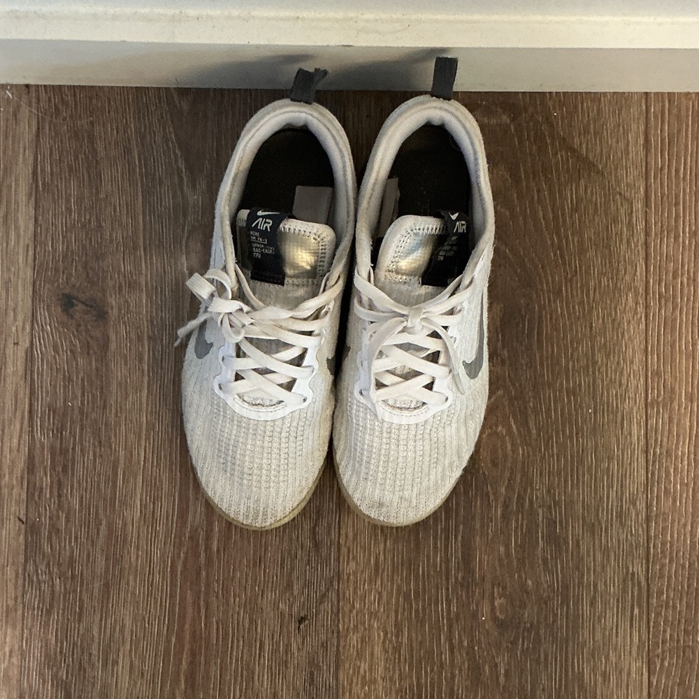 Nike White and Gray Running Shoes